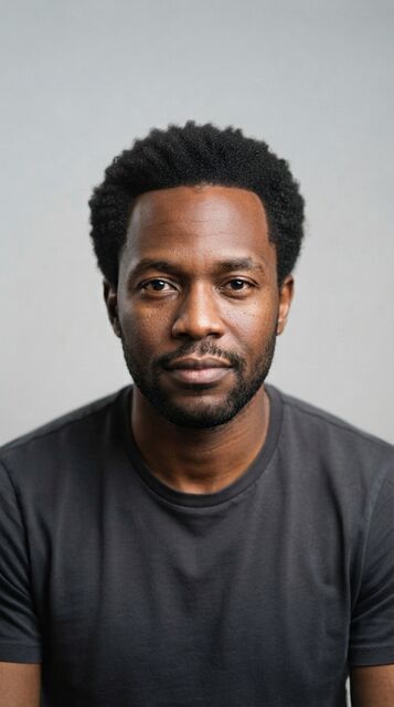AI visualization after: receding hairline